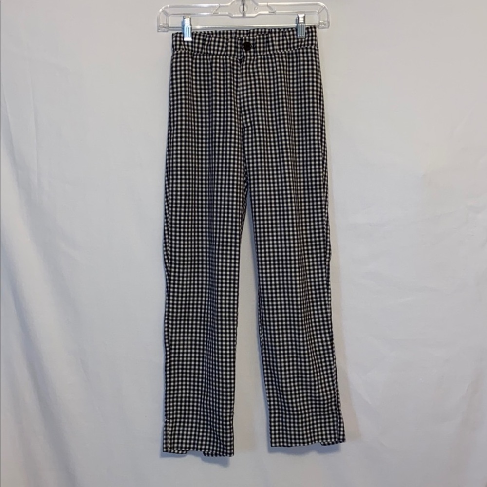 LunaChix Black/White Checkered Ankle Pants